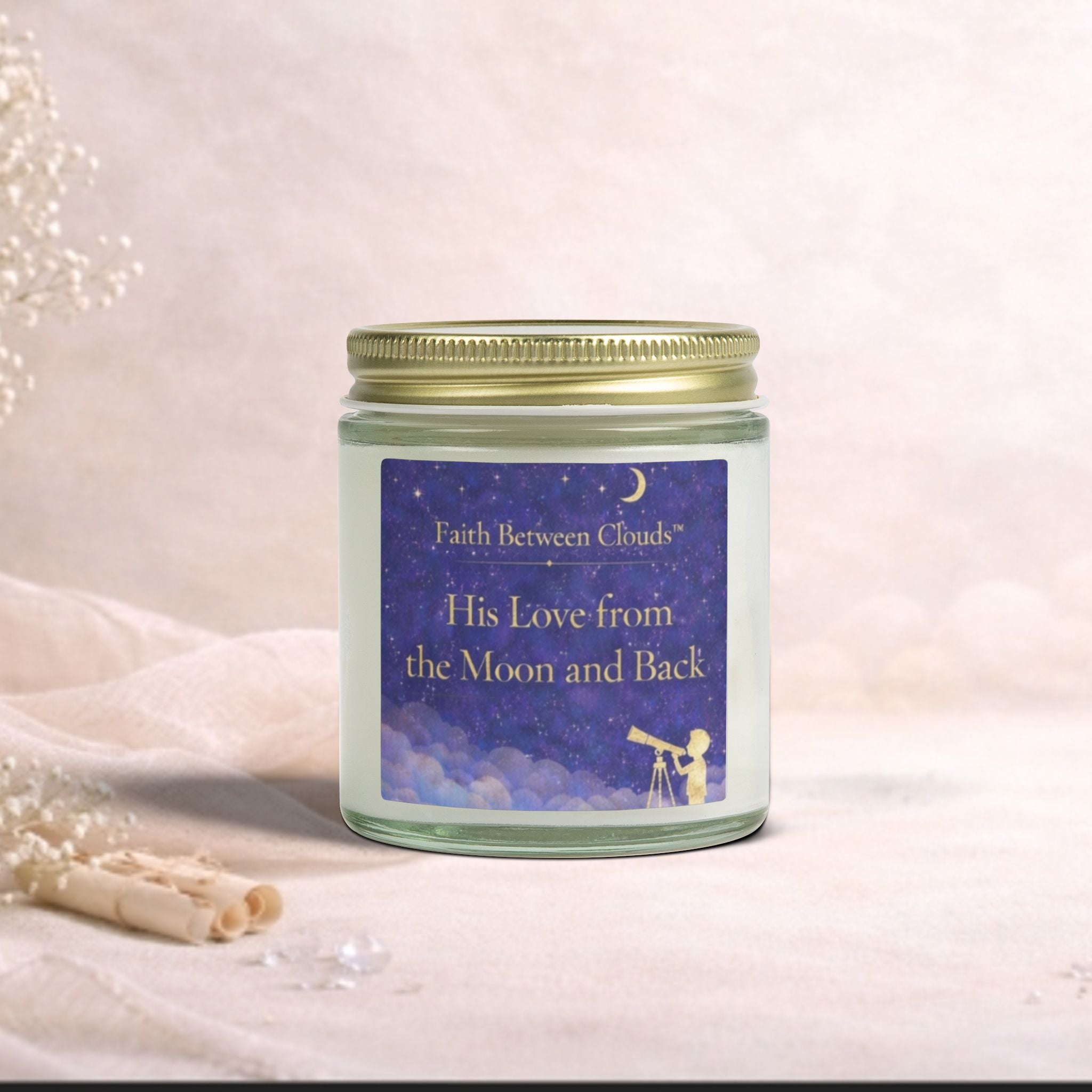Faith Between Clouds: His Love From The Moon and Back Candle