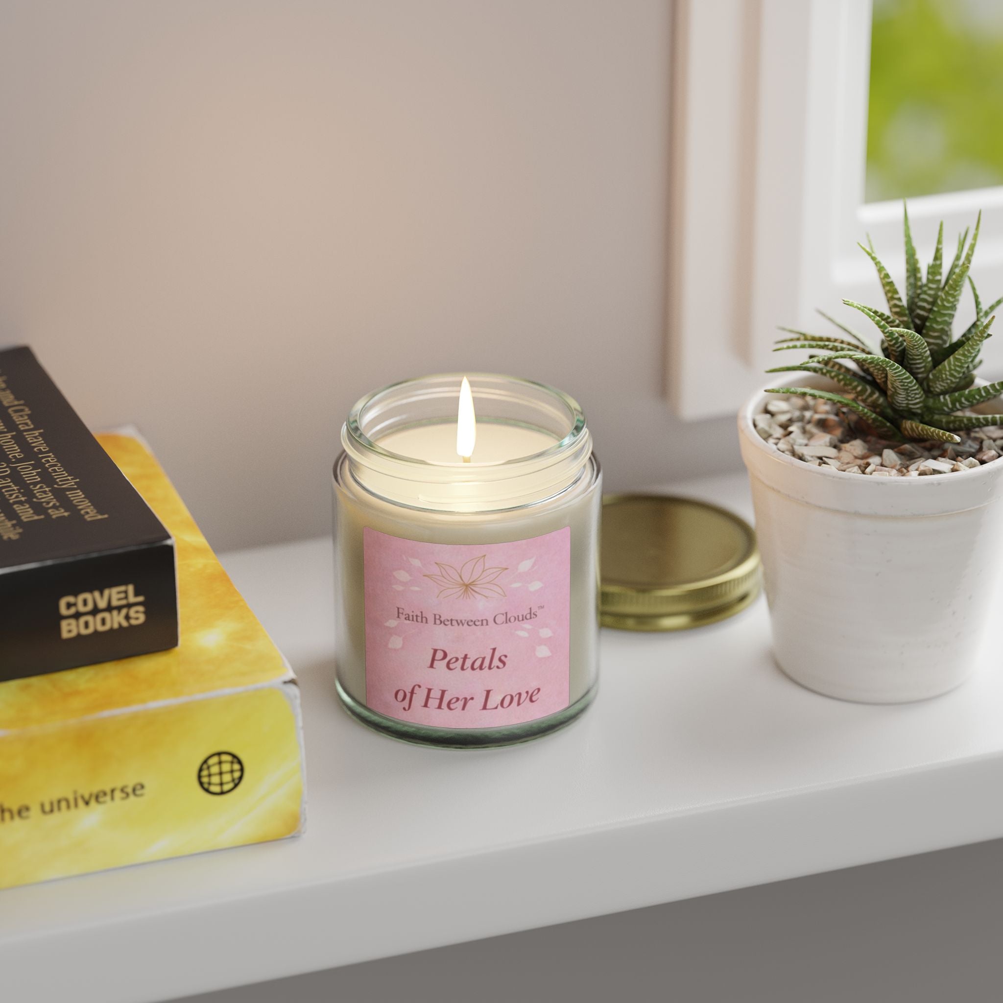 Faith Between Clouds: Petals of Her Love Candle