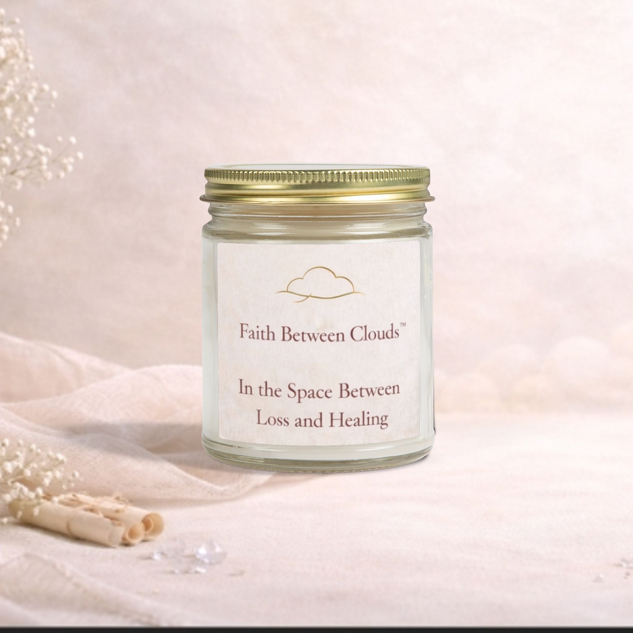 Faith Between Clouds: Keepsake Candle